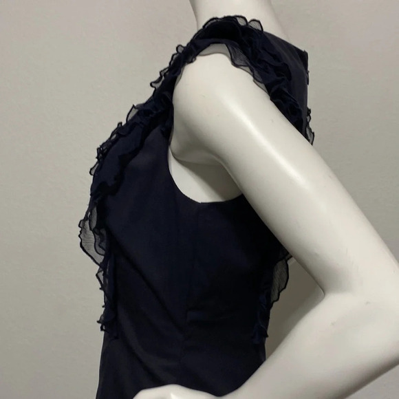 Rebecca Taylor Yacht Club Sheath Dress Navy Blue Size 8 - Picture 5 of 11